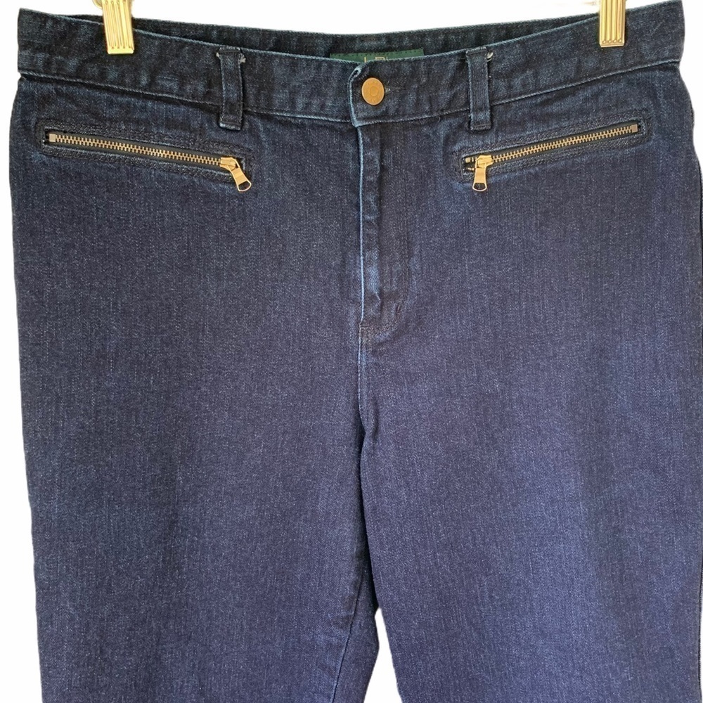 Ralph Lauren Front Zipper Bootleg Jeans 12